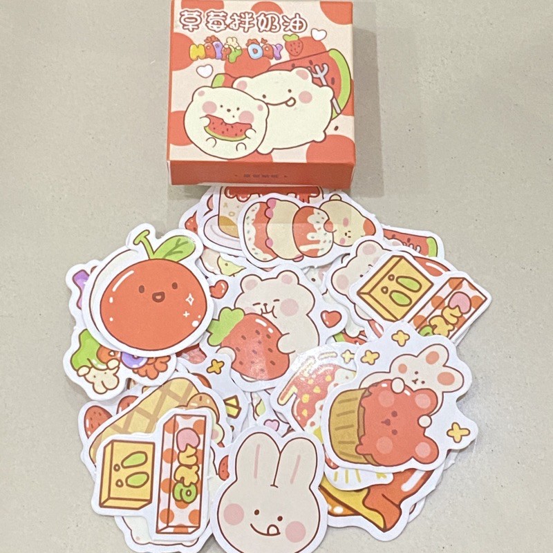 Jual 50 Pcs Sticker Pack Deco Stiker Lucu Cute Kawaii Sticker Hp Bujo