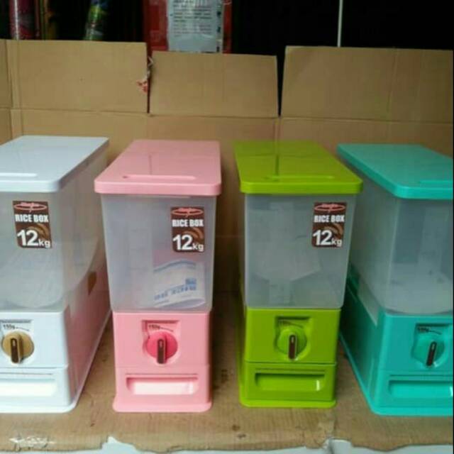 Jual Rice Box Maspion 12 kg /Tempat penyimpan beras 12 kg | Shopee ...