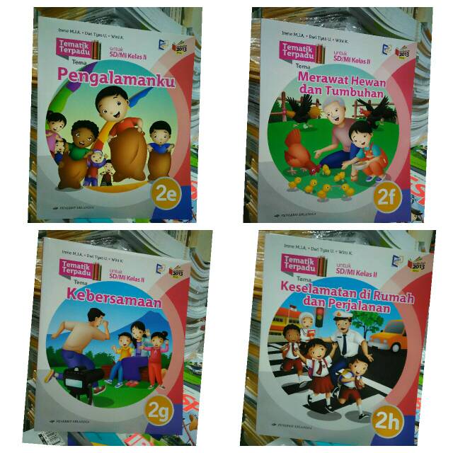 Jual Erlangga tematik terpadu kelas 2 SD EFGH kurikulum 2013 revisi ...