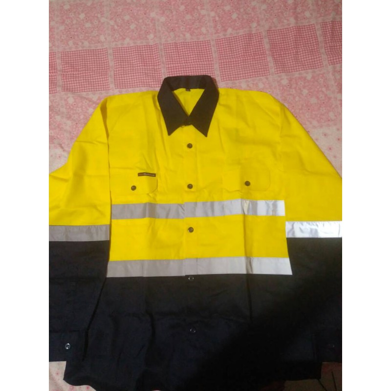 Jual BAJU WEARPACK SAFETY LAPANGAN PROYEK KUALITAS IMPORT KUNING ...