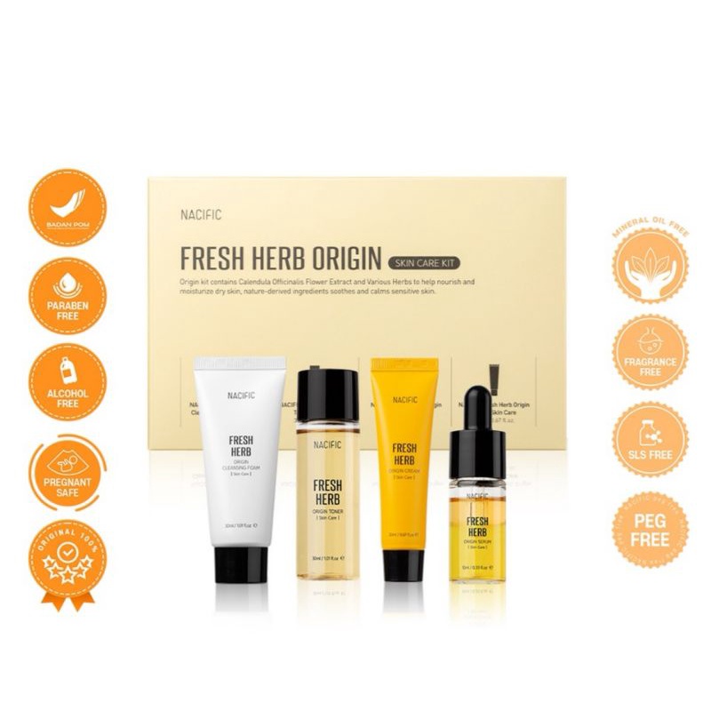 Jual [BPOM] SALE !! NACIFIC Fresh Herb Origin Skin Care Kit (4 items) Shopee Indonesia