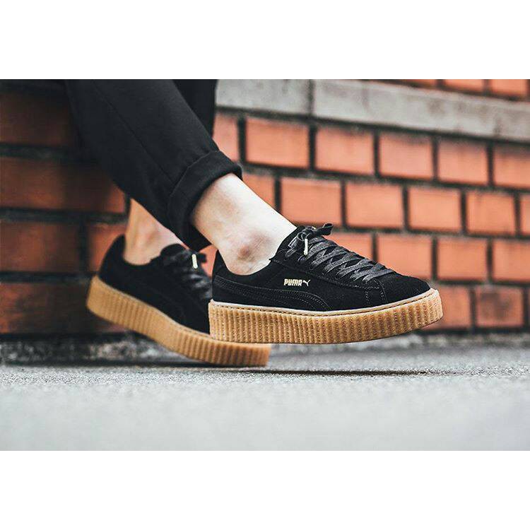 Jual SEPATU KETS SNEAKERS WANITA CEWEK PUMA RIHANNA HITAM KULIAH