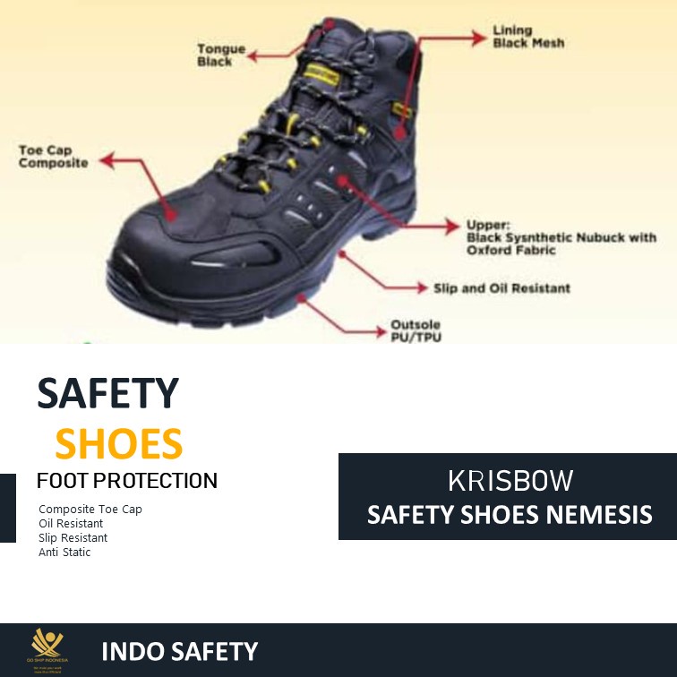 Jual Sepatu Safety Krisbow Nemesis 6 Inch Krisbow Shopee Indonesia 2890