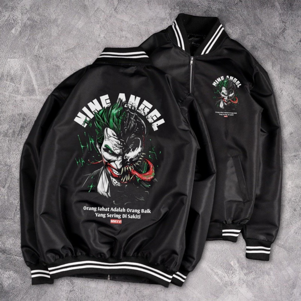 Jual Jaket Sukajan Jepang Pria Full Black Joker dan Seiryu Original ...