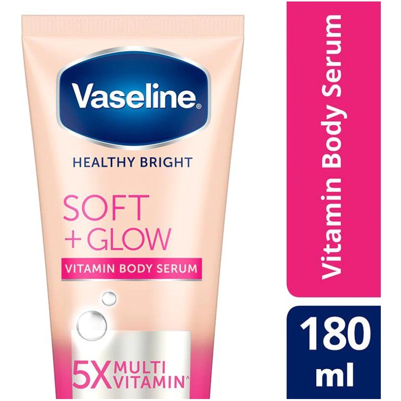 Jual Vaseline Healthy Bright Vitamin Body Serum Soft Glow 180 Ml Shopee Indonesia 5096