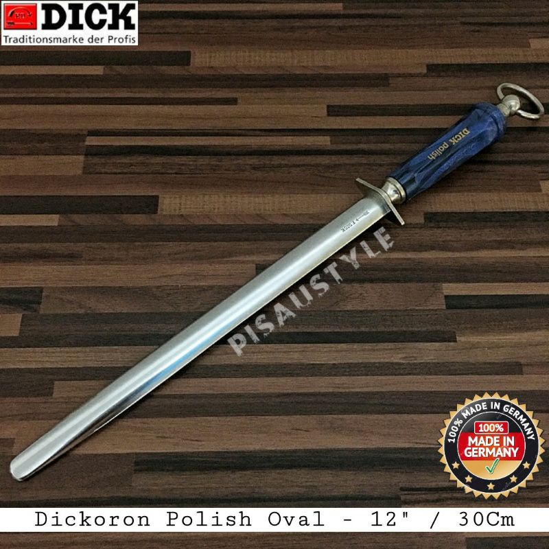 F. DICK Grinding steel DICKORON polish (30 cm blade length, drain high gloss polished, 65°HRC surface, plastic handle) 75503300