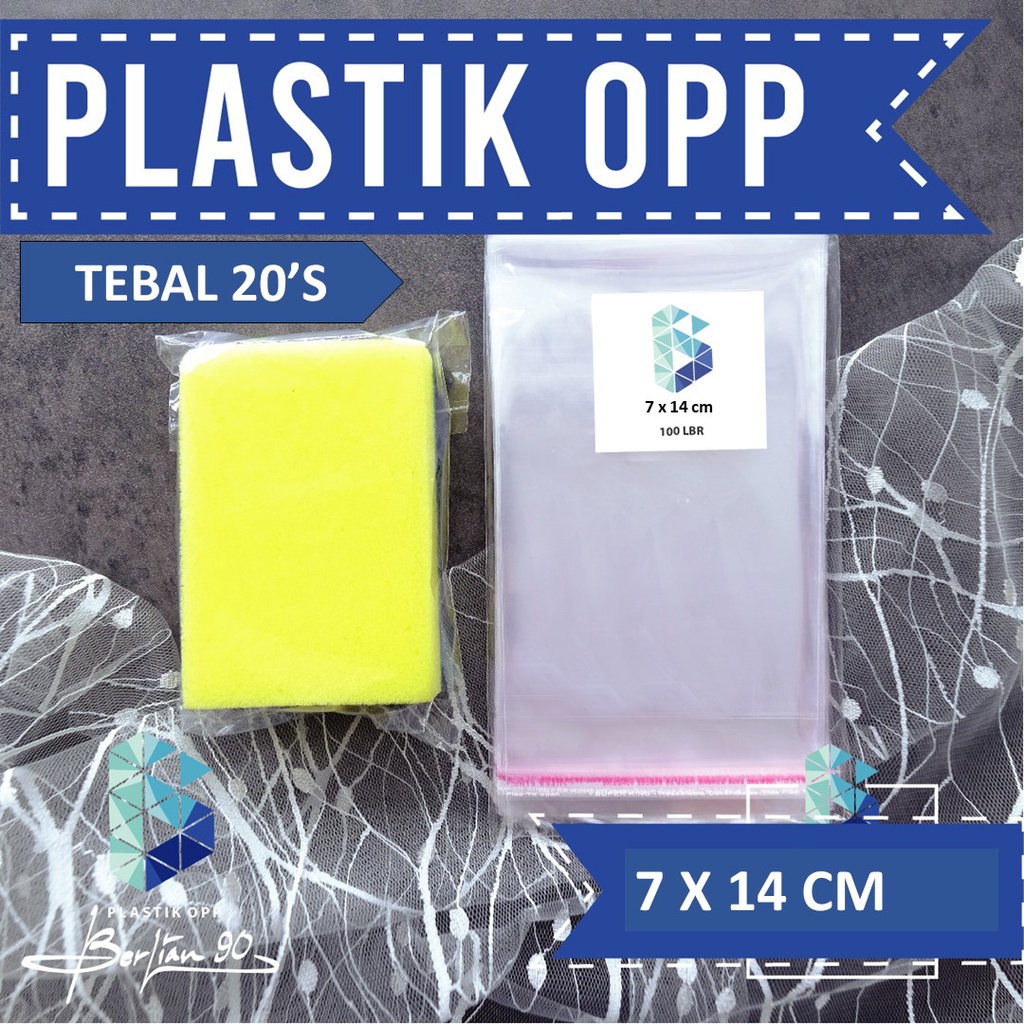 Jual Plastik Opp 7 X 14 Cm 18 Mic 100lbr Lem Atau Seal Plastik Kemasan Plastik Aksesoris 1087