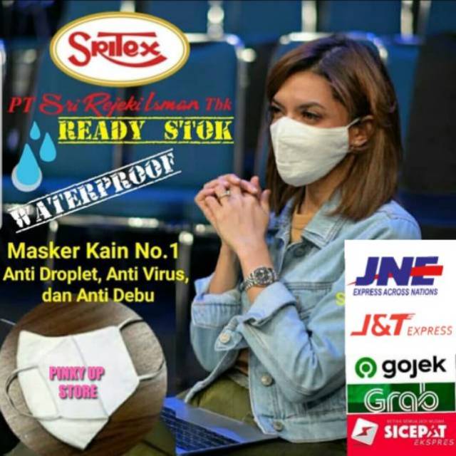 Jual MASKER KAIN SRITEX ORIGINAL MASKER ANTI VIRUS CORONA ANTI ...