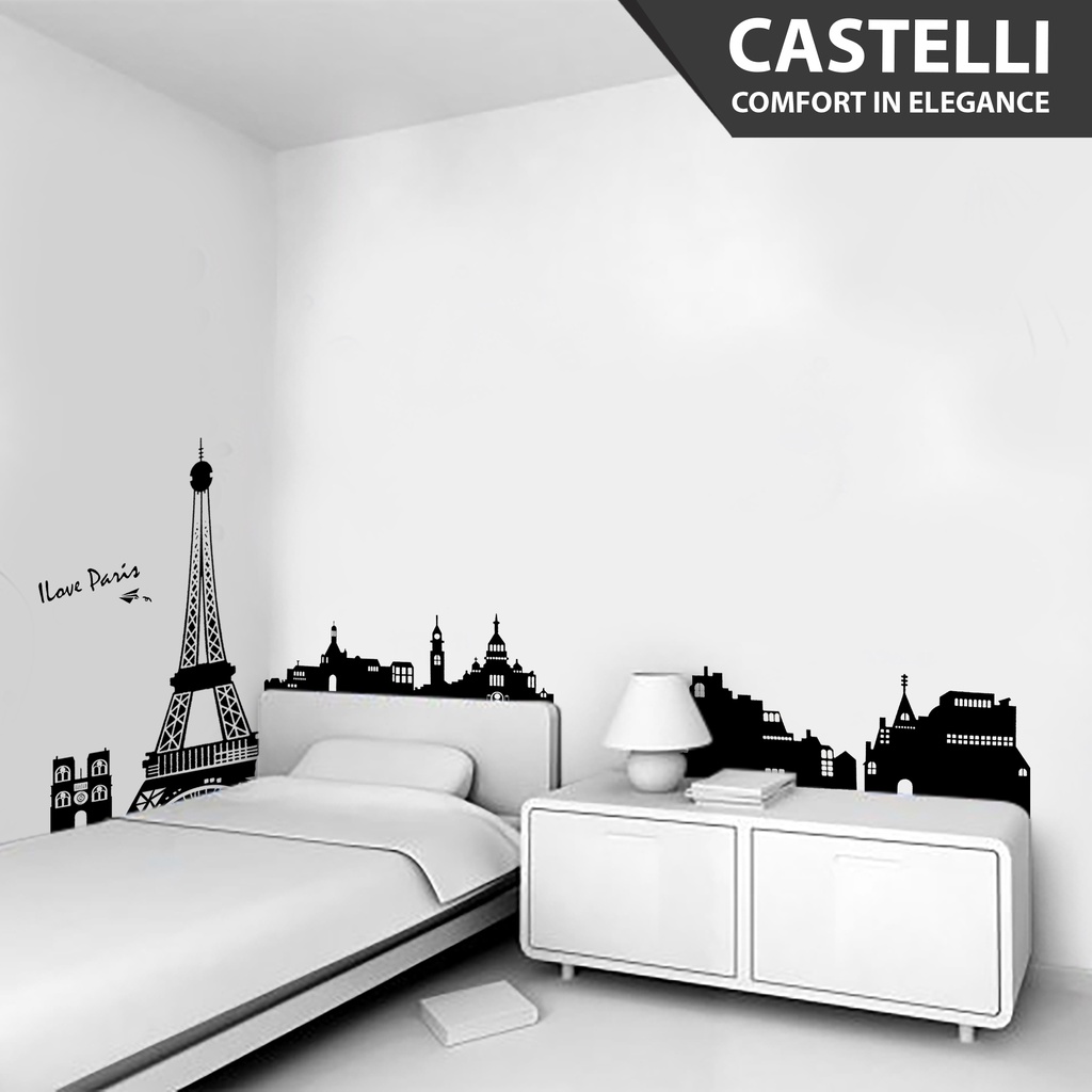 Jual Sticker Dinding Castelli Wall Sticker Tema Paris - 1231001 ...