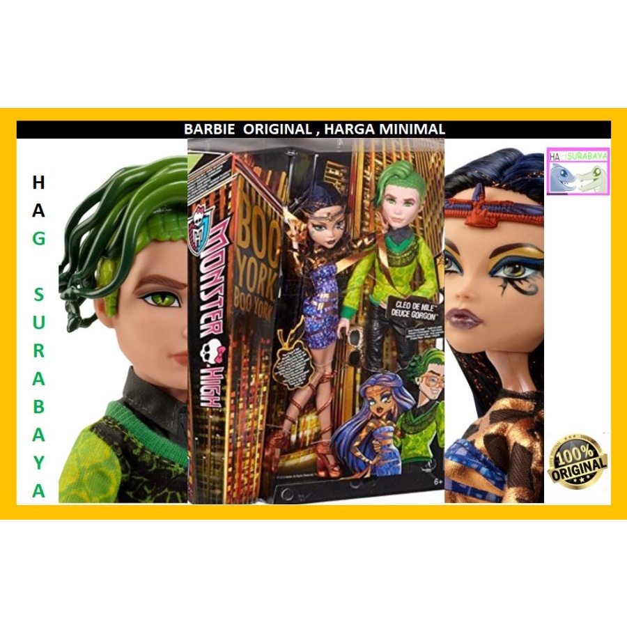 Jual Monster High Boo York Couple Cleo De Nile And Deuce Gorgon Doll Shopee Indonesia 