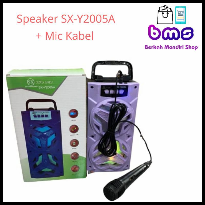 Jual Speaker Bluetooth SX Y2005 A Speaker Dengan Mic Kabel Shopee