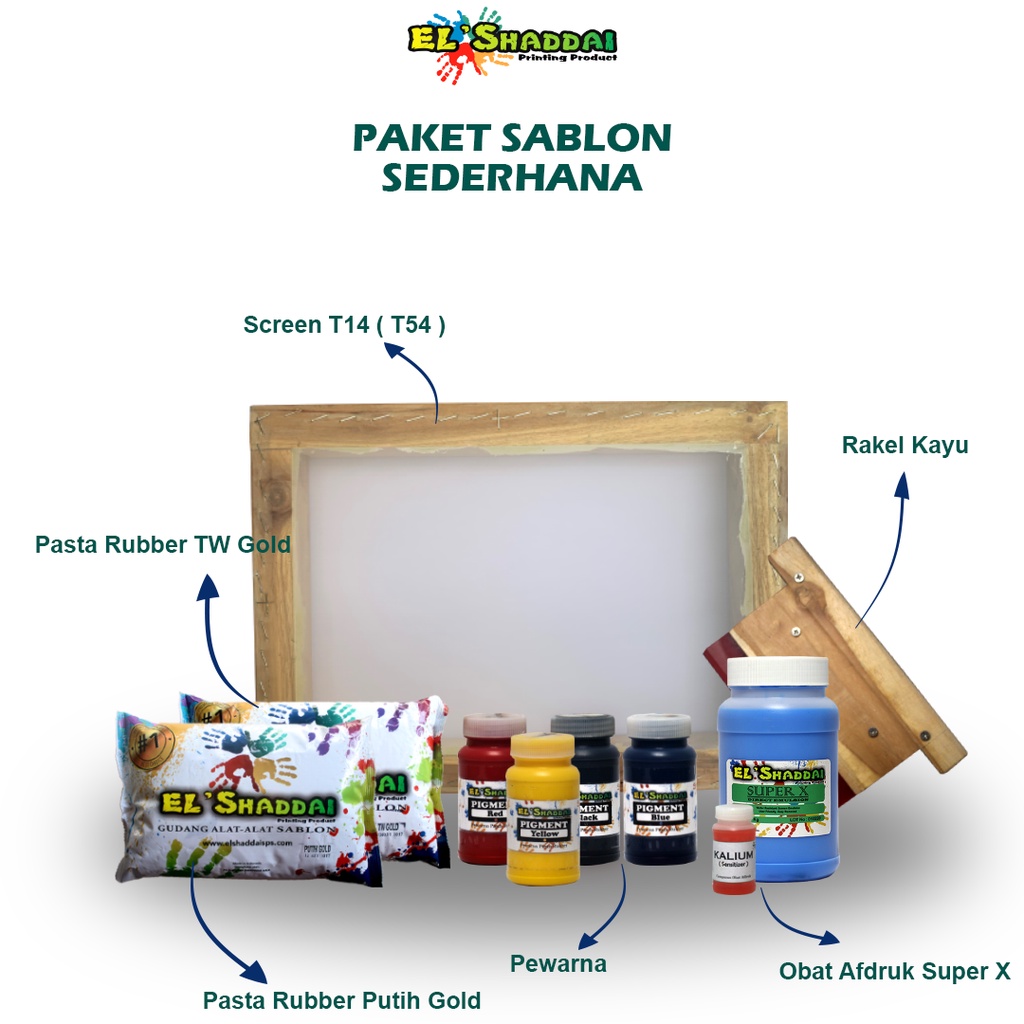 Jual Paket Sablon Manual Pemula Sederhana | Shopee Indonesia