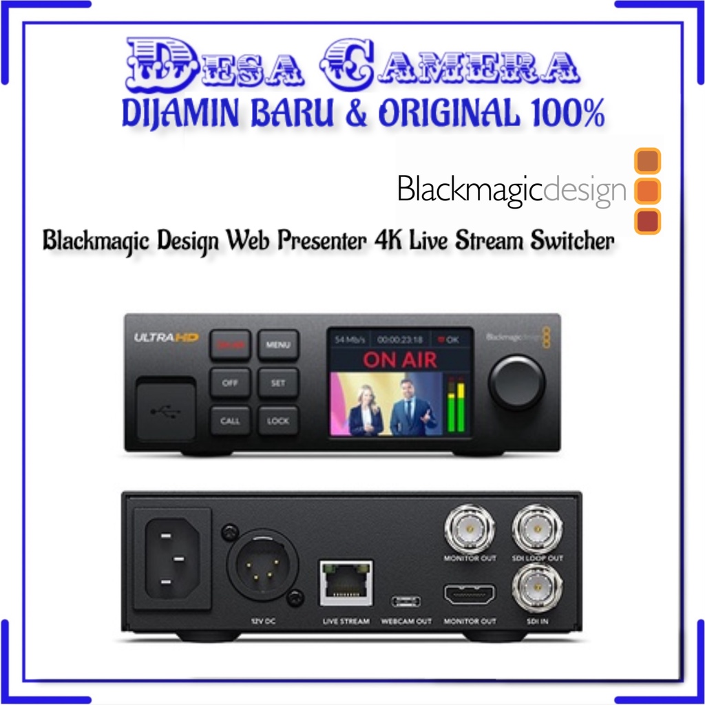 Jual Blackmagic Design Web Presenter 4K Live Stream Switcher | Shopee ...