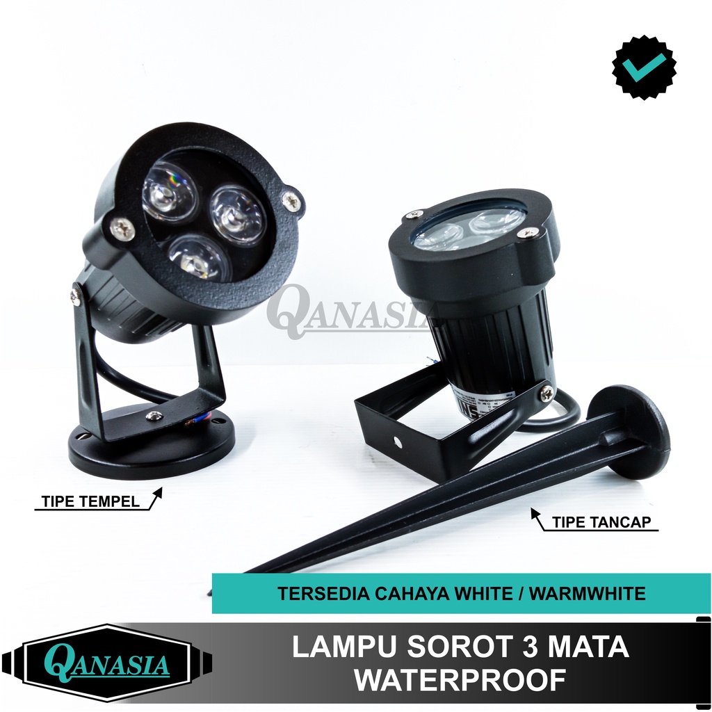 Jual Lampu Taman Sorot Outdoor LED 3 Watt 3W Spotlight Spot Light