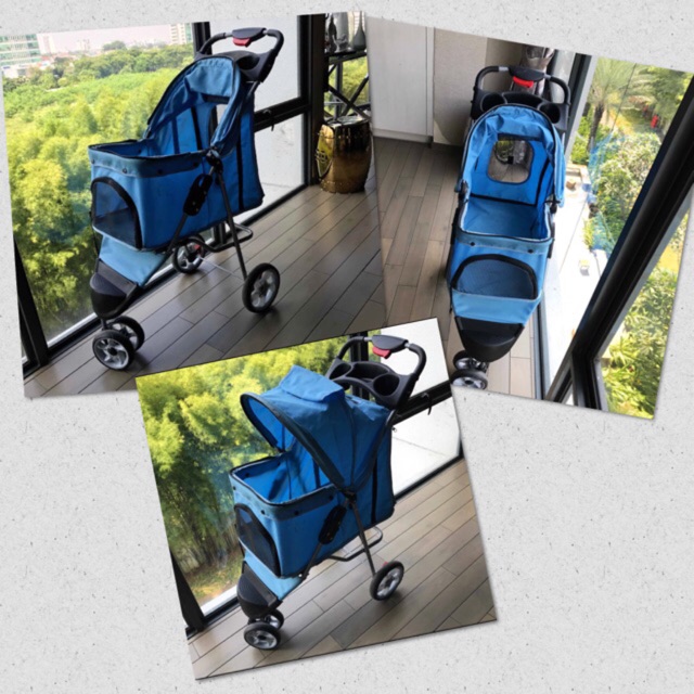 Kereta Dorong Pet Stroller Kucing Anjing Import Preloved