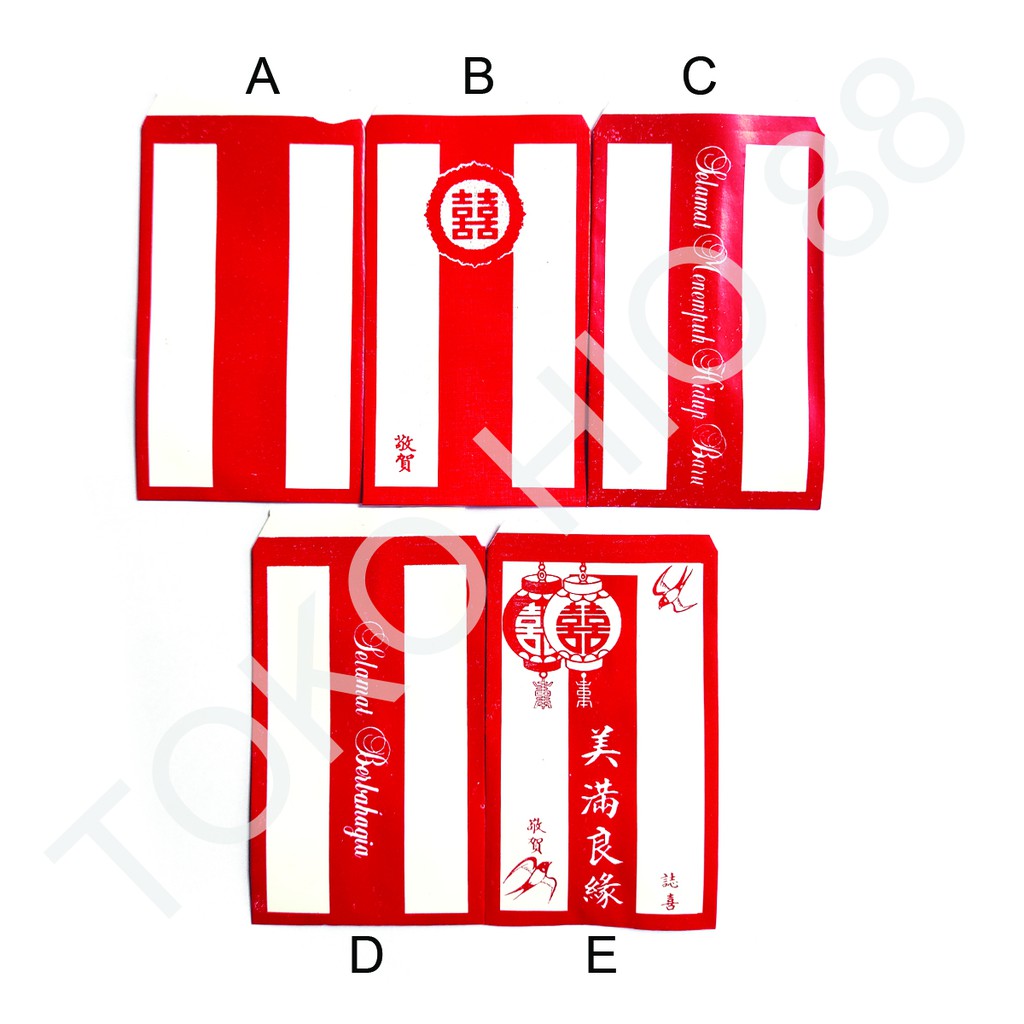 Jual Angpao Merah Putih Angpau Polos Ang Pao Pau Bao Amplop Murah ...