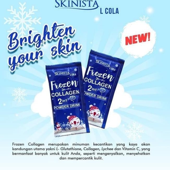 Jual Super's cepat Frozen Collagen 2in1 Powder Drink by Skinista / Frozen Collagen Drink ISI 15