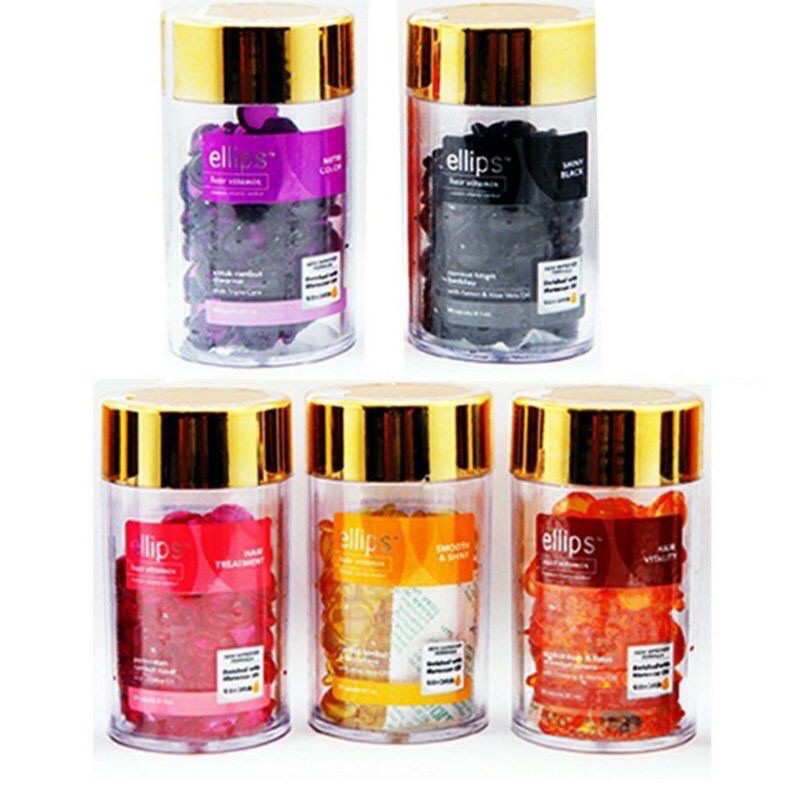 Jual Ellips Vitamin Jar Rambut Botol isi 50 kapsul | Shopee Indonesia