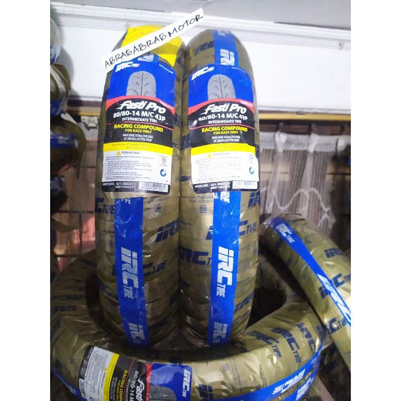 Jual BAN LUAR IRC SOFT COMPOUND MATIC RACE 80/80-14 FASTI PRO | Shopee ...