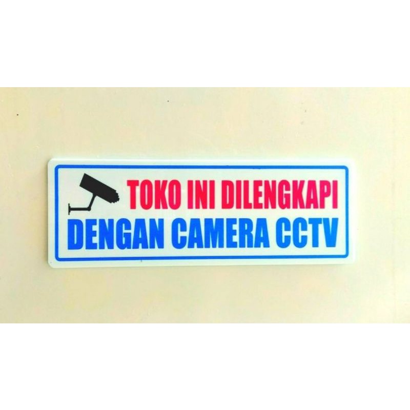 Jual Akrilik Sign label toko ini di lengkapi cctv | Shopee Indonesia