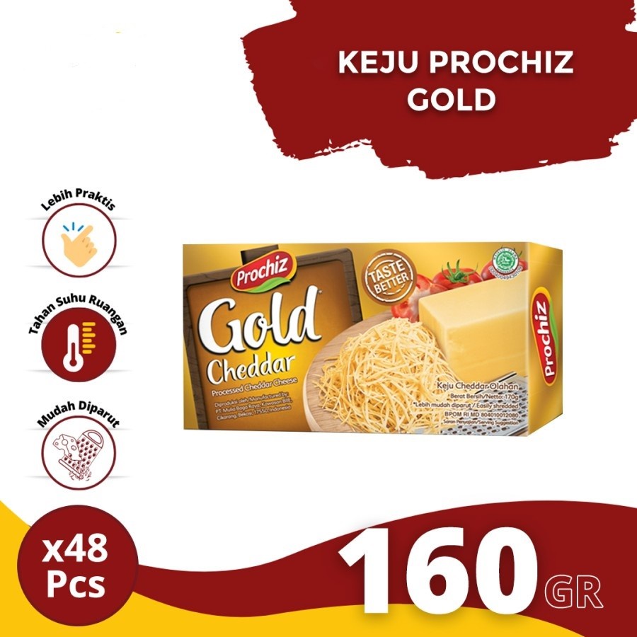 Jual CHEDDAR CHEESE OLESAN PROCHIZ SPREADY 160GR KEJU CEDAR SPREAD ...