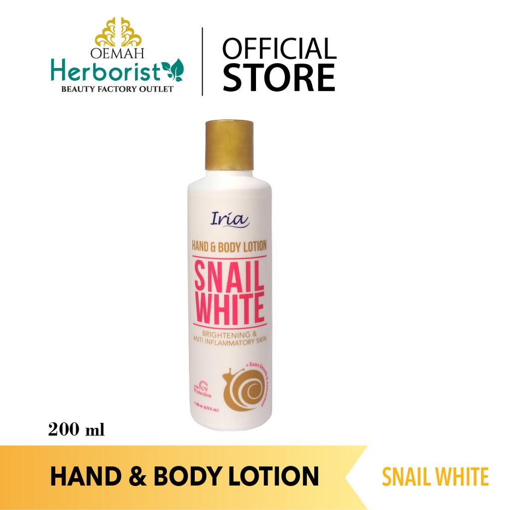 Jual [Gift] Victoria Iria Hand & Body Lotion Snail White 200ml Shopee