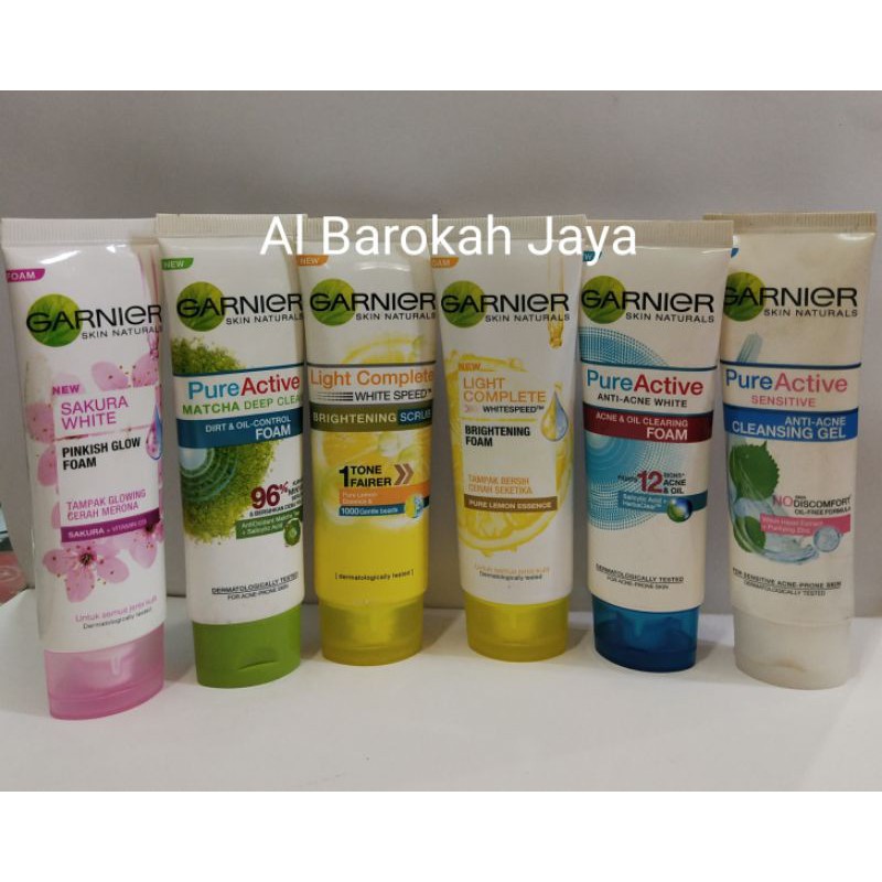 Jual Garnier Facial Foam Facial Wash Sabun Cuci Muka 50ml 100ml