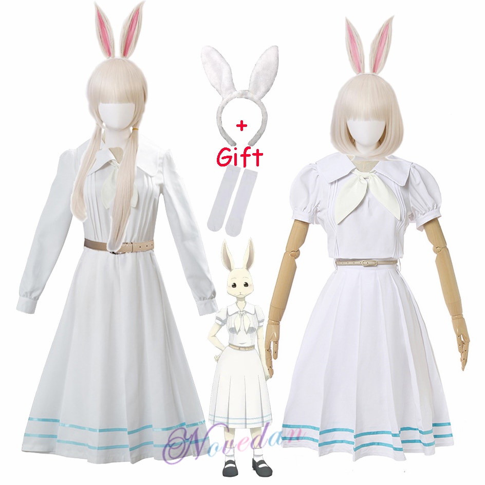 Jual PreOrder New Anime Cosplay Beastars Haru Costume Lolita Dress Wig ...