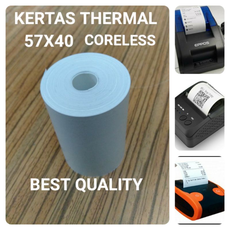 Jual Kertas Thermal Edc X X Cocok Untuk Semua Mesin Printer Mini Edc Bluetooth Shopee