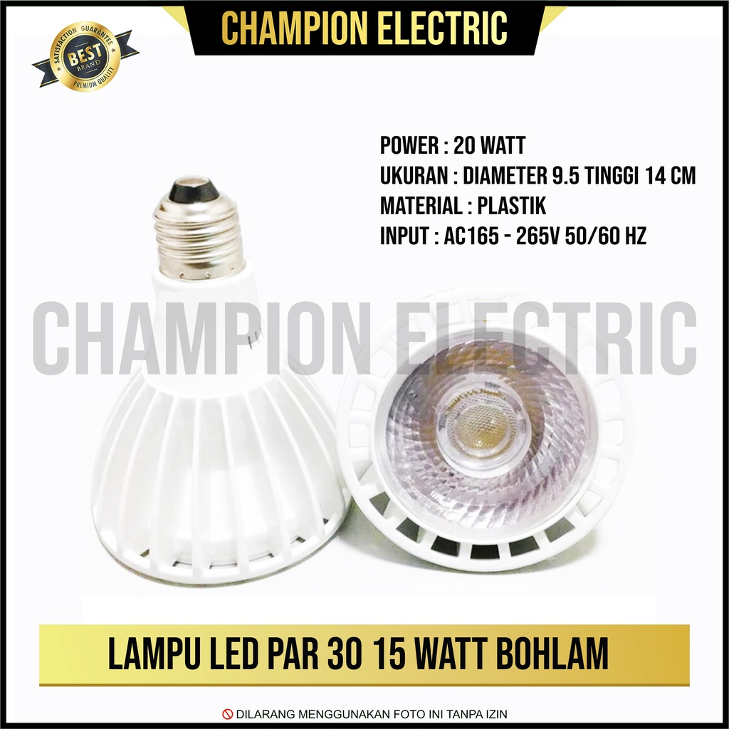 Jual Lampu Sorot Halogen LED COB 15 Watt Spotlight 15W Fitting E27 ...