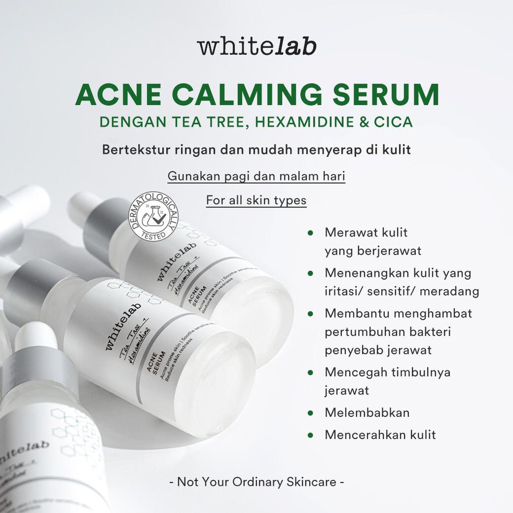 Jual WHITELAB ACNE CALMING SERUM 20ML Shopee Indonesia