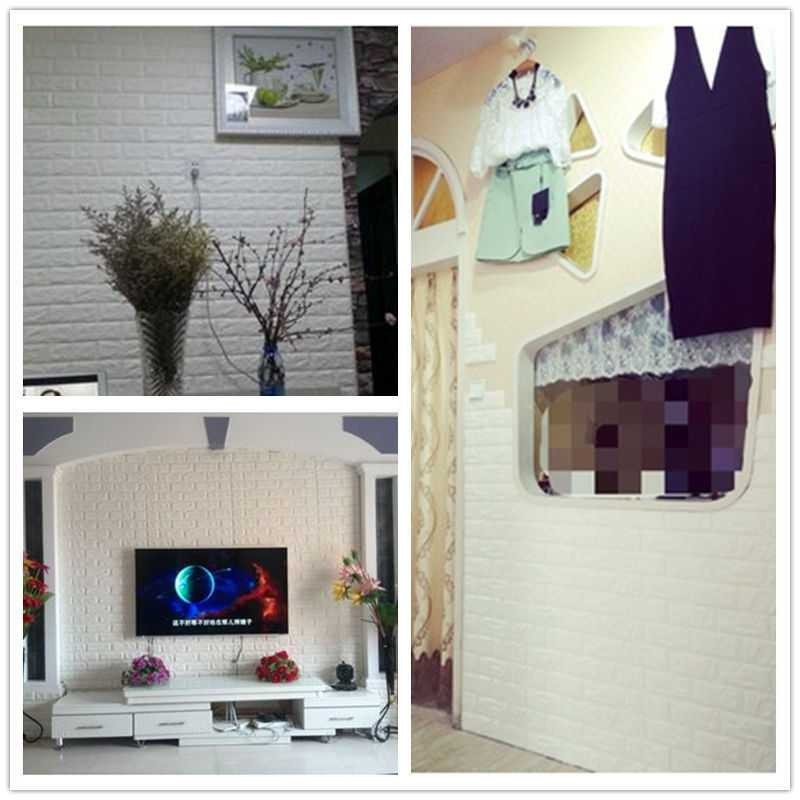 Jual Sticker Wallpaper Dinding 3D Embosed Model Bata Panjang 77x70cm