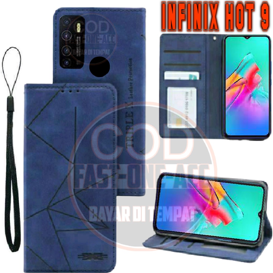 Jual CASE HP INFINIX HOT CASING DOMPET MOTIF -FLIP COVER