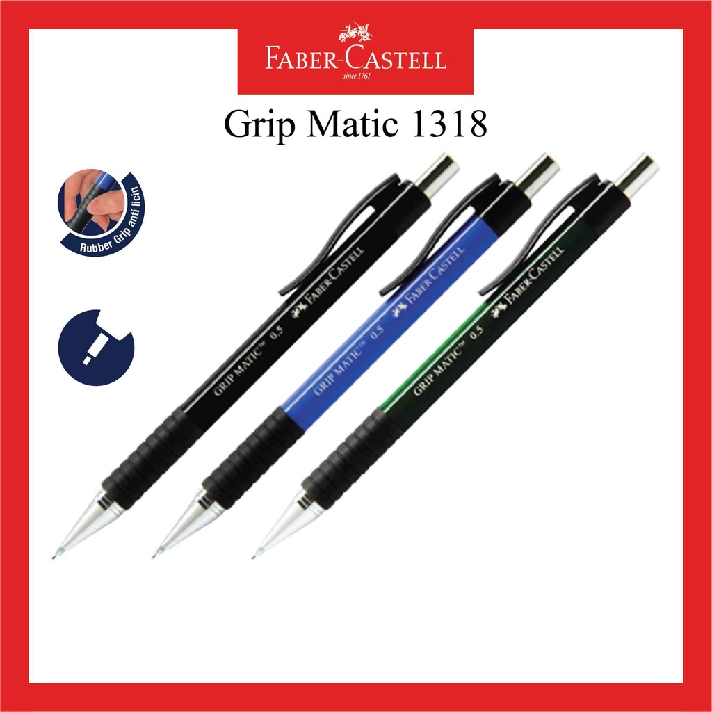 Jual Pensil Mekanik Faber Castell / Mechanic Pencil Grip Matic 1318