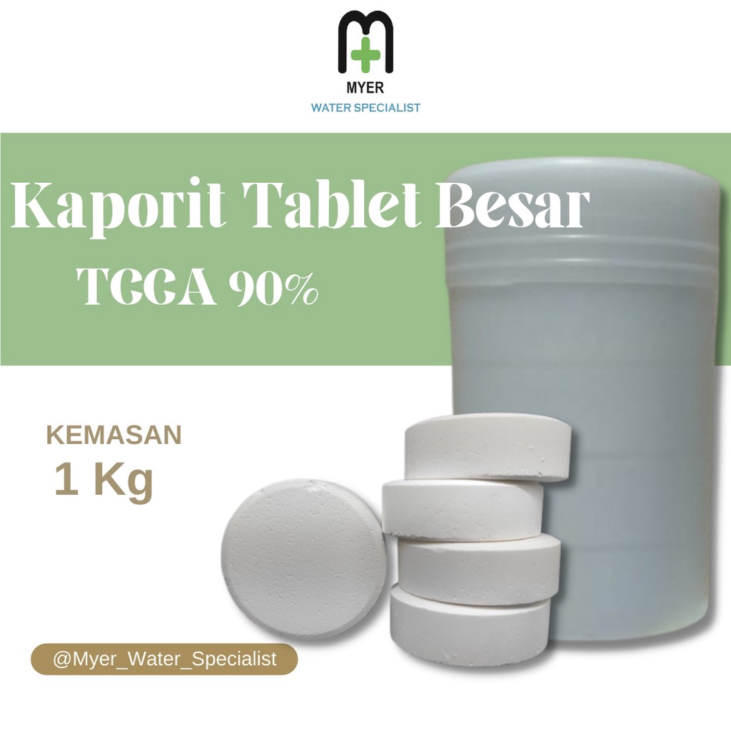 Jual Kaporit Tablet Besar Tcca Tablet Klorin Tablet Penjernih Air 1 Kg