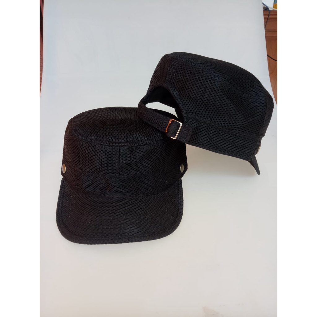 Jual Topi komando full JARING dobel mess hitam | Shopee Indonesia