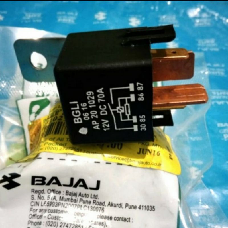 Jual RELAY SWITCH STARTER PNP KLX 150 L RELAY KAKI 4 ORIGINAL BAJAJ