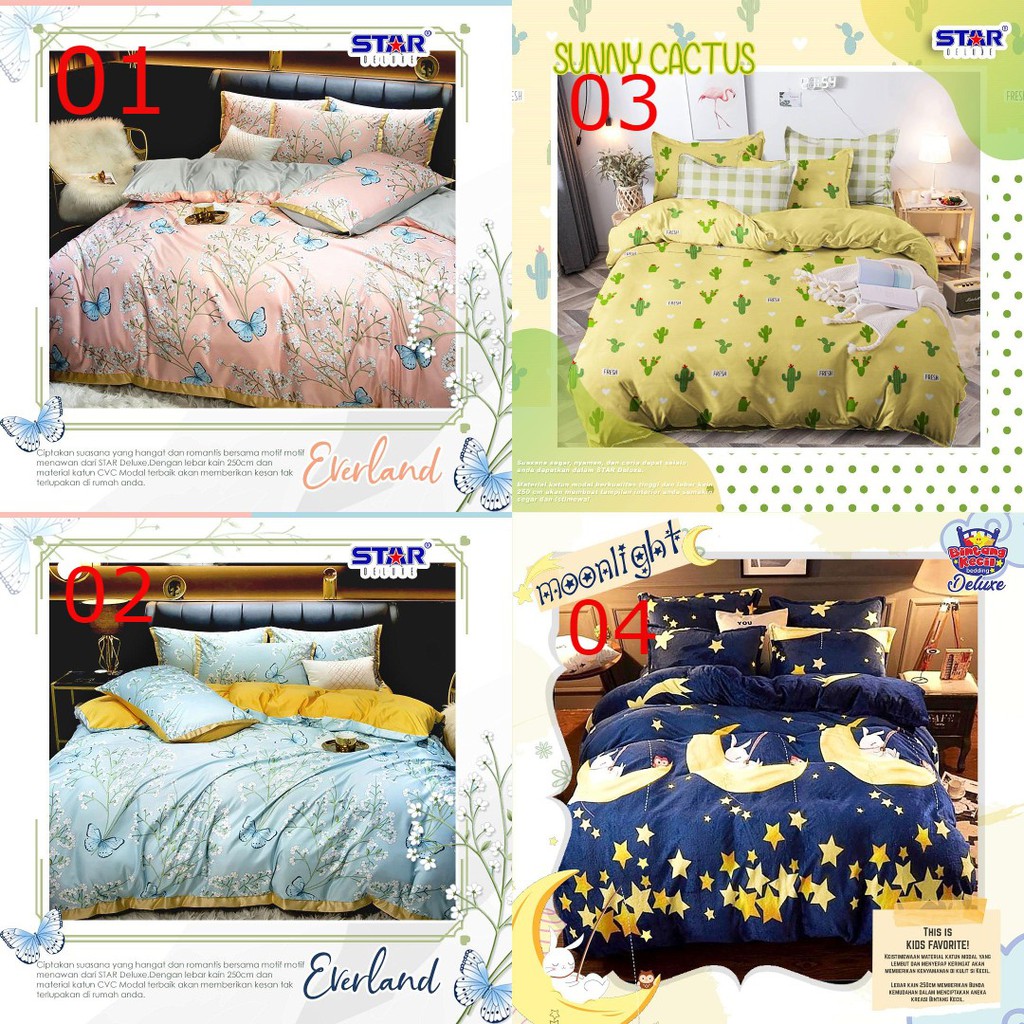 Jual Sprei Dan Bed Cover Bahan CVC Ukuran 180x200 | Shopee Indonesia