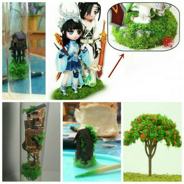Jual Tree powder serbuk pohon bahan maket arsitek bahan miniature ...