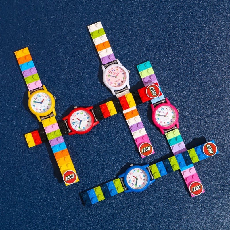 Jual LEGO Brick Watch / Jam Tangan dg Strap dari Brick LEGO ( Kode