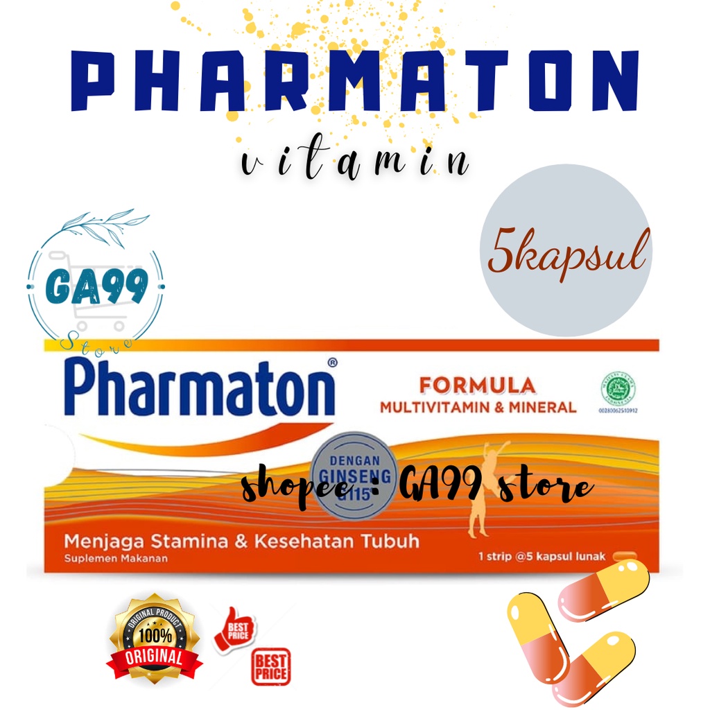 Jual Pharmaton Formula Multivitamin Dan Mineral 5s | Shopee Indonesia