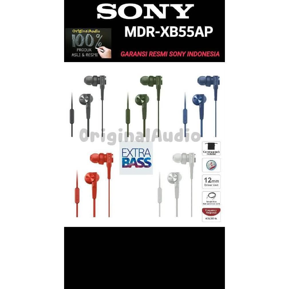 Jual Sony Mdr Xb55Ap - Xb 55 Ap Garansi Resmi Sony Indonesia 1 Tahun ...