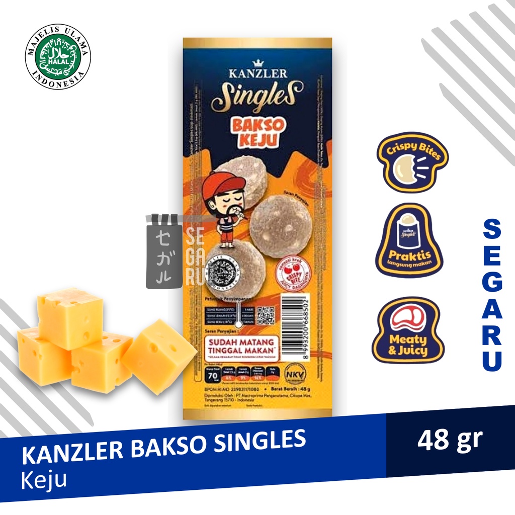 Jual Sosis Kanzler Singles Sosis Bakso Original Keju Hot Per Pack