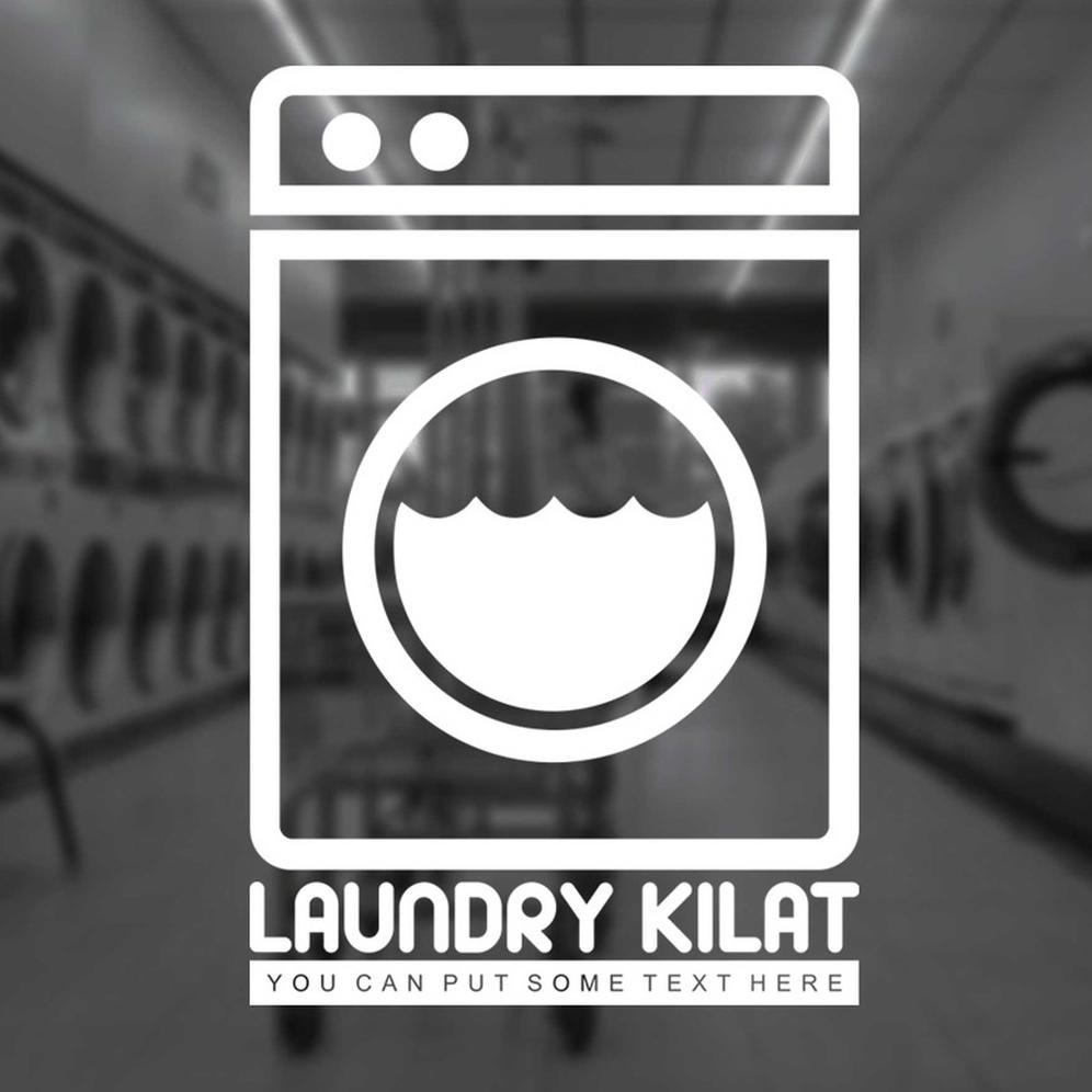 Jual Stiker Kaca Laundry Dan Dinding Binatu Room Custom Tulisan Wall ...