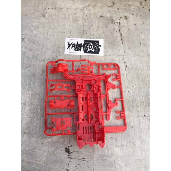 Jual TAMIYA S2 chassis SUPER II + gearbox merah Shopee Indonesia