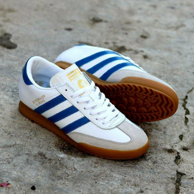 Adidas beckenbauer store white and blue