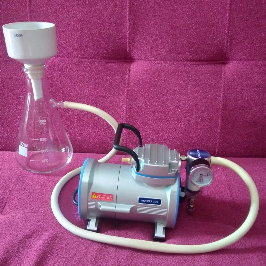 Jual Buchner Funnel Filtration 1000ml & 100mm Plus Vacuum Pump Rocker 300 Shopee Indonesia