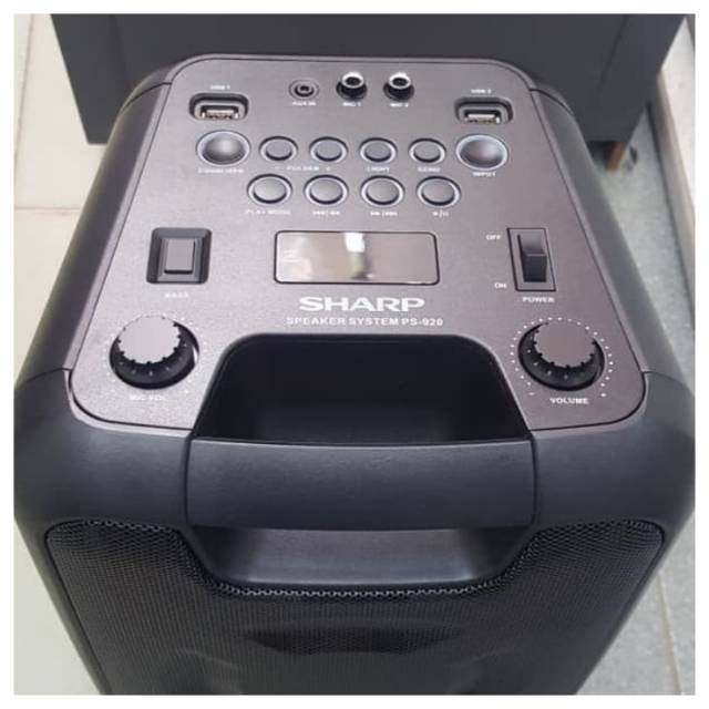 Jual SHARP PS-920 SPEAKER AKTIF PORTABLE - USB BLUETOOTH KARAOKE ...