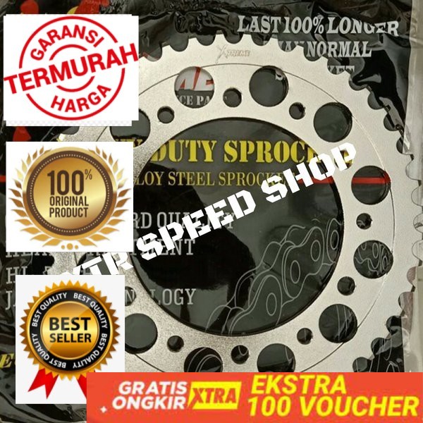 Jual Gear belakang Cbr250RR 520 41 42 43 44 45 EXTREME NOT TK gear set
