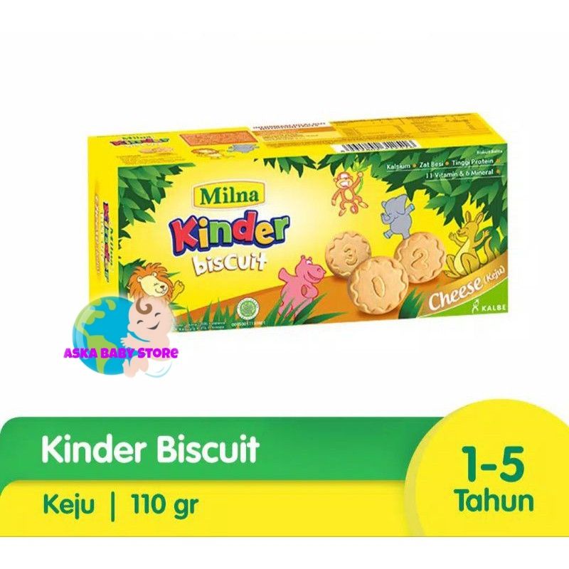 Jual Milna Kinder Biscuit 110g / Biskuit Snack Camilan Bayi Balita 1-5 ...
